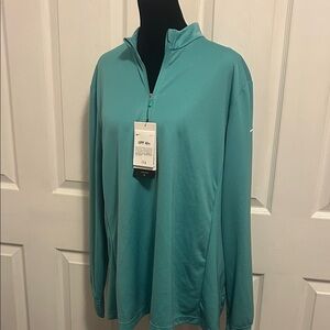 NWT Nike Turquoise Women's Quarter-Zip Sweatshirt